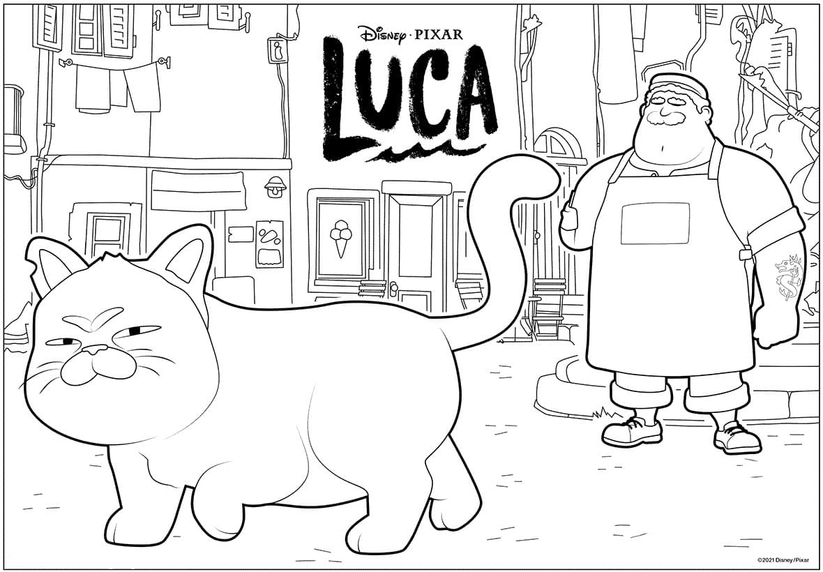 Luca coloring pages free printable coloring pages