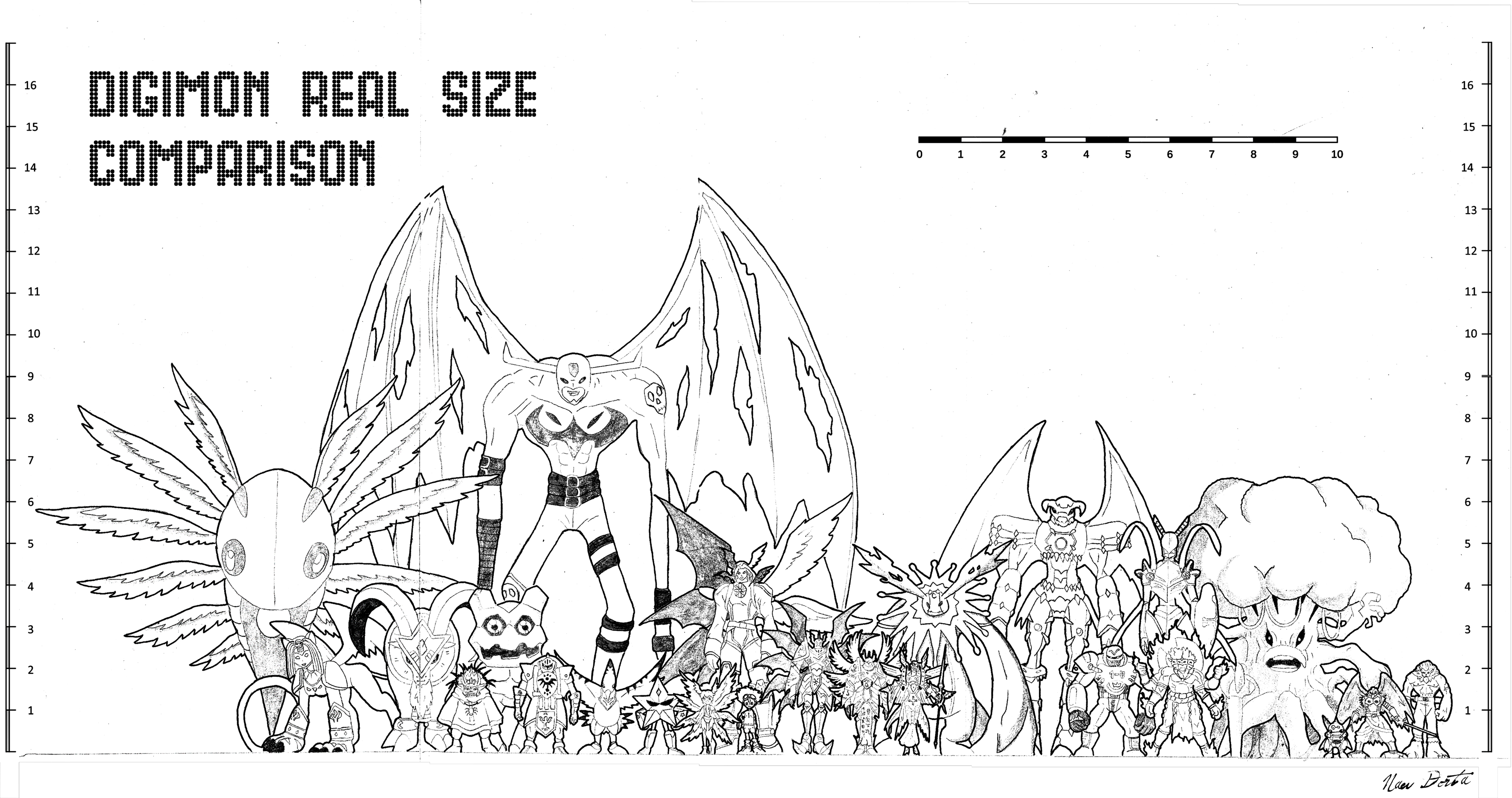 Real size parison digimon frontier page httpssizedigimoncarddev rdigimon