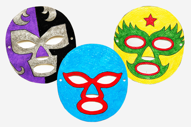 Luchador paper mask kids crafts fun craft ideas