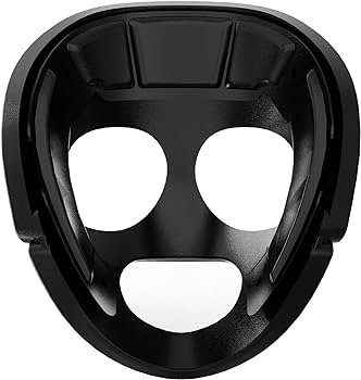 Great call athletics wrestling face guard attaches to headgear universal fit black ear guard head gear broken nose bjj sports outdoors