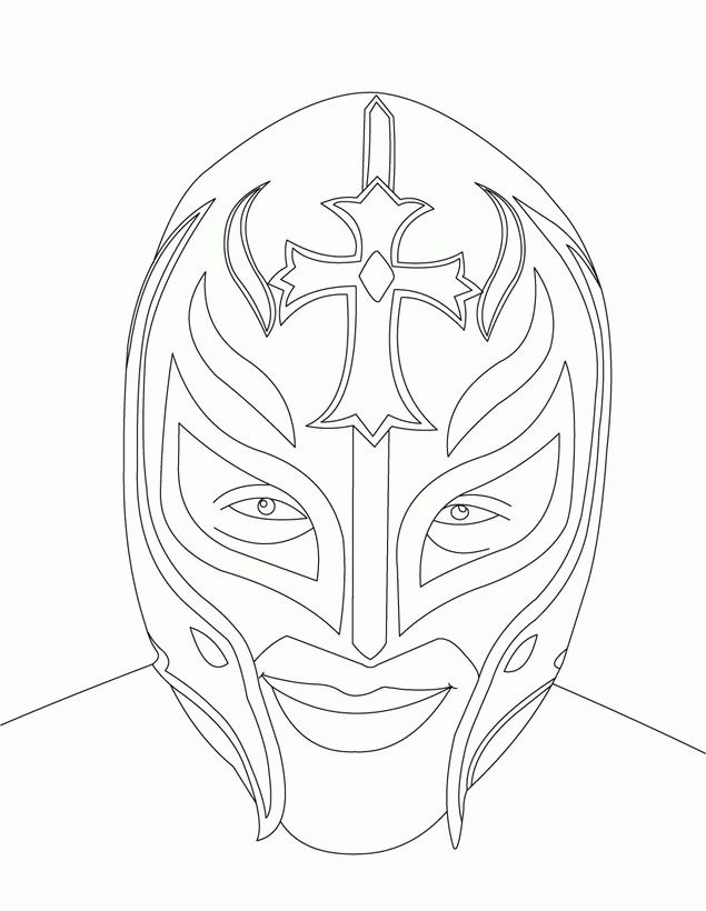 Wwe coloring pages online for free rostros para colorear cactus dibujo imagenes de lucha libre