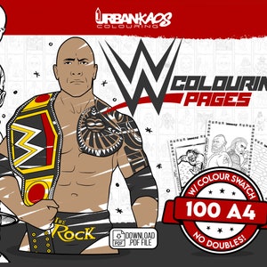 Wwe coloring books