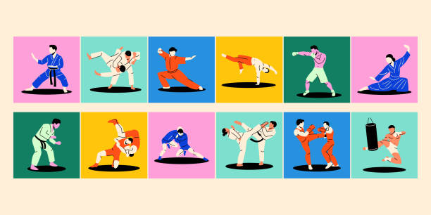 Kids wrestling stock illustrations royalty