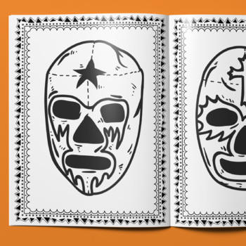 Mexican luchador mask coloring page cinco de mayo mexican traditions