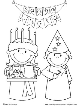 Santa lucia morning work freebie by teachingresourceresort tpt