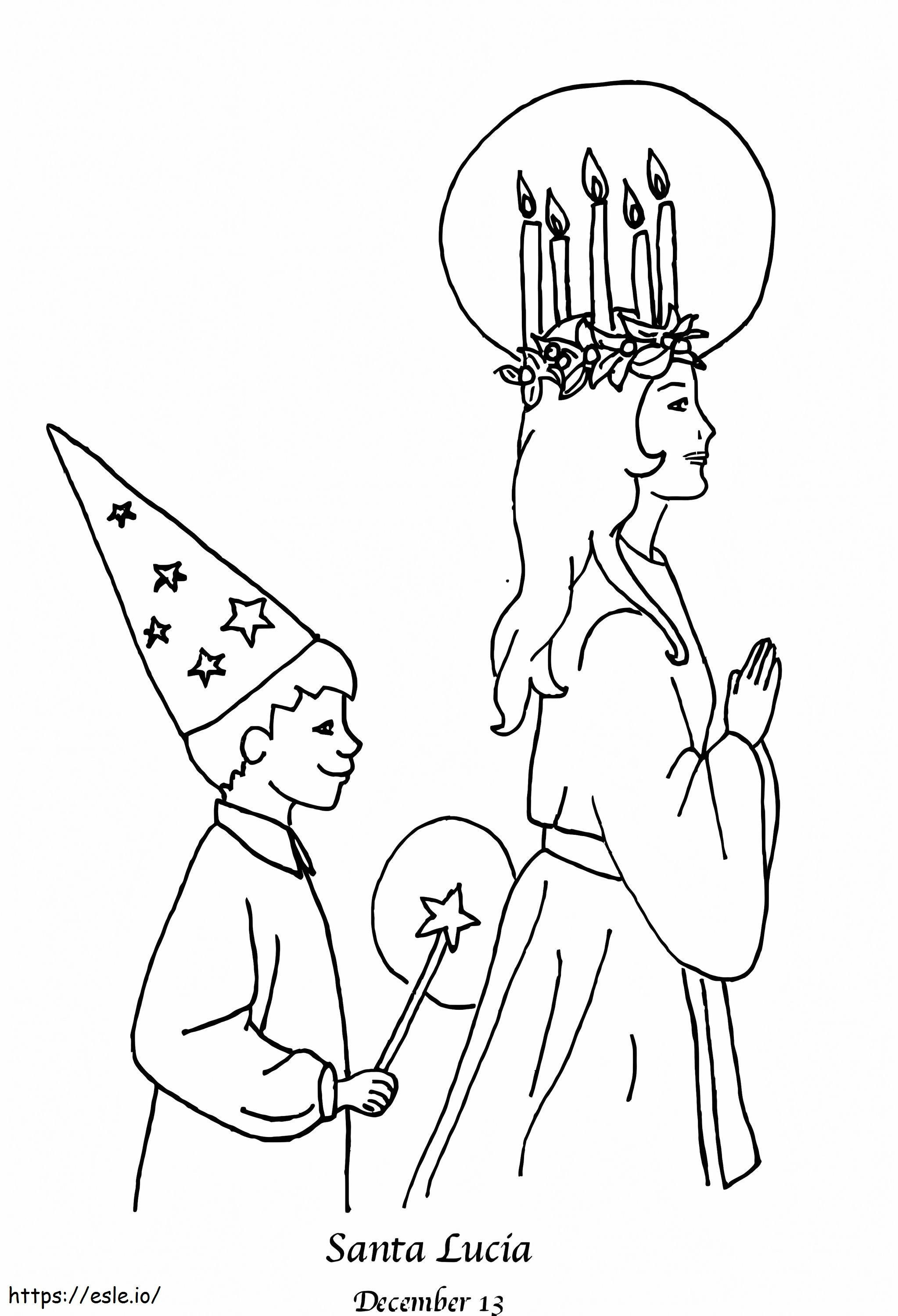 Saint lucia coloring page