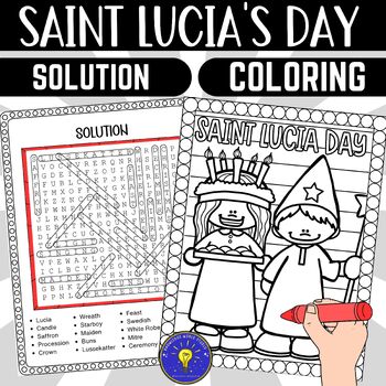 Saint lucia day activities word search