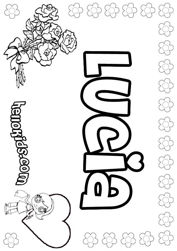 Name paige coloring pages