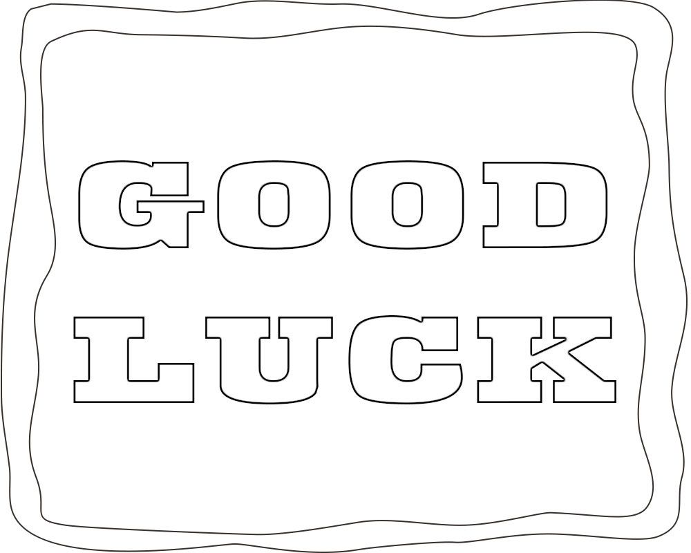 Good luck coloring pages words coloring pages sight words