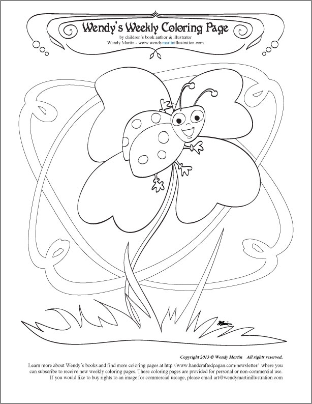 Make your own luck day coloring page