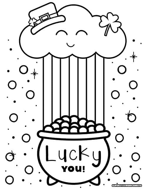 St patricks day coloring pages