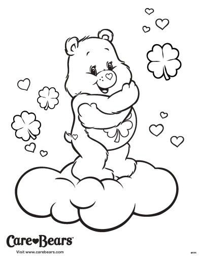 Good luck coloring page bear coloring pages cute coloring pages coloring pages