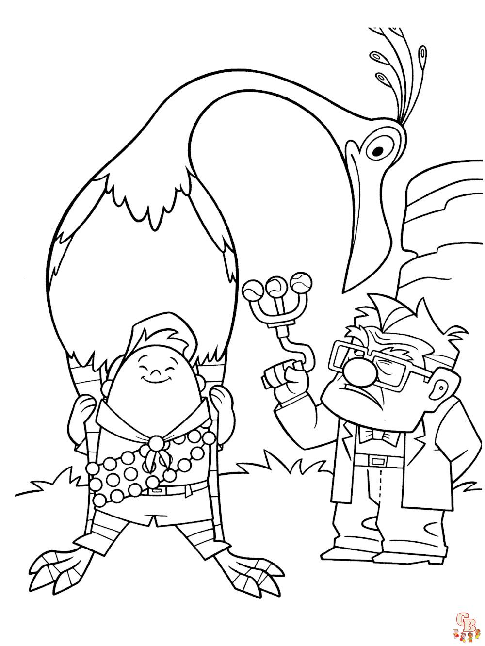 Free up movie coloring pages printable and easy