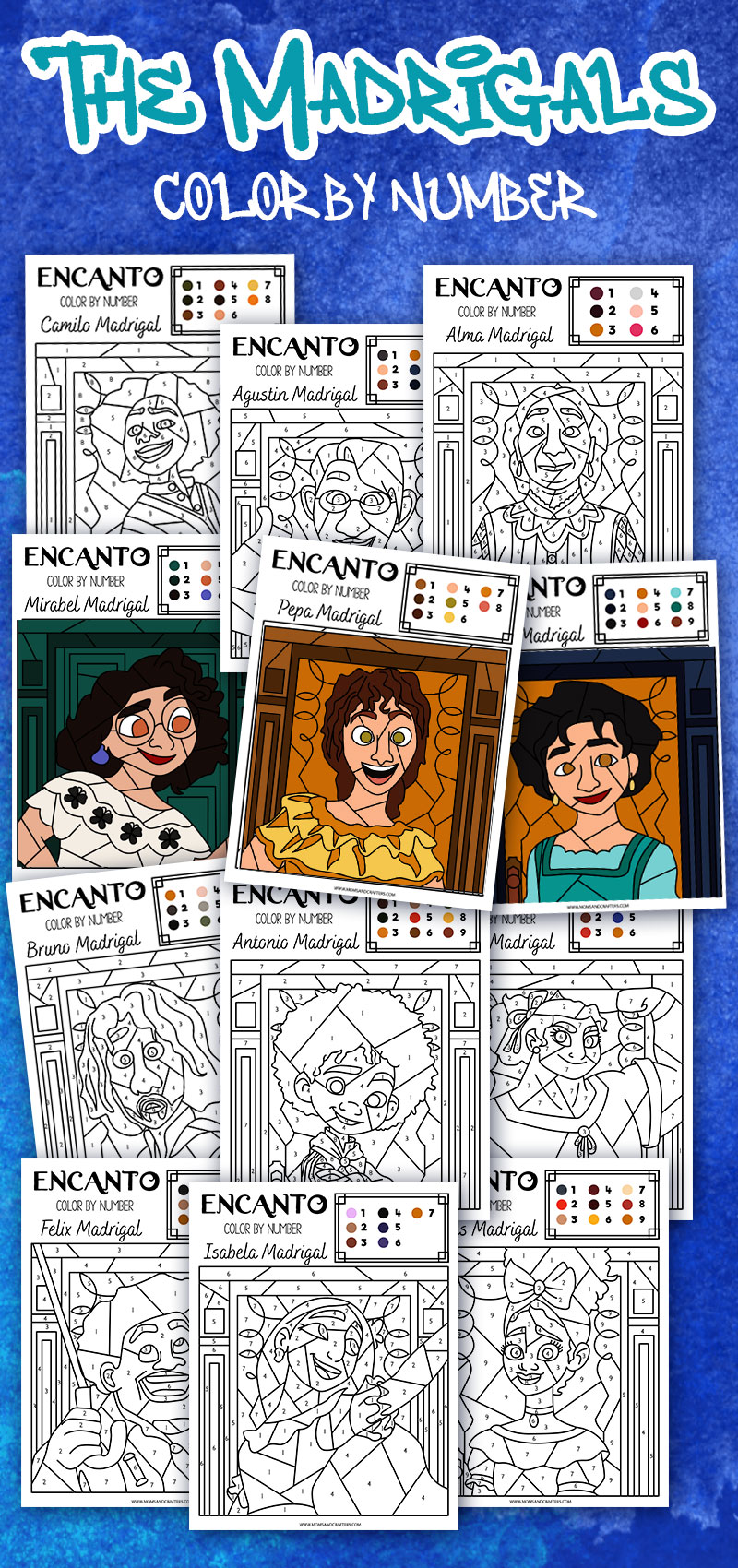 Free encanto coloring sheets