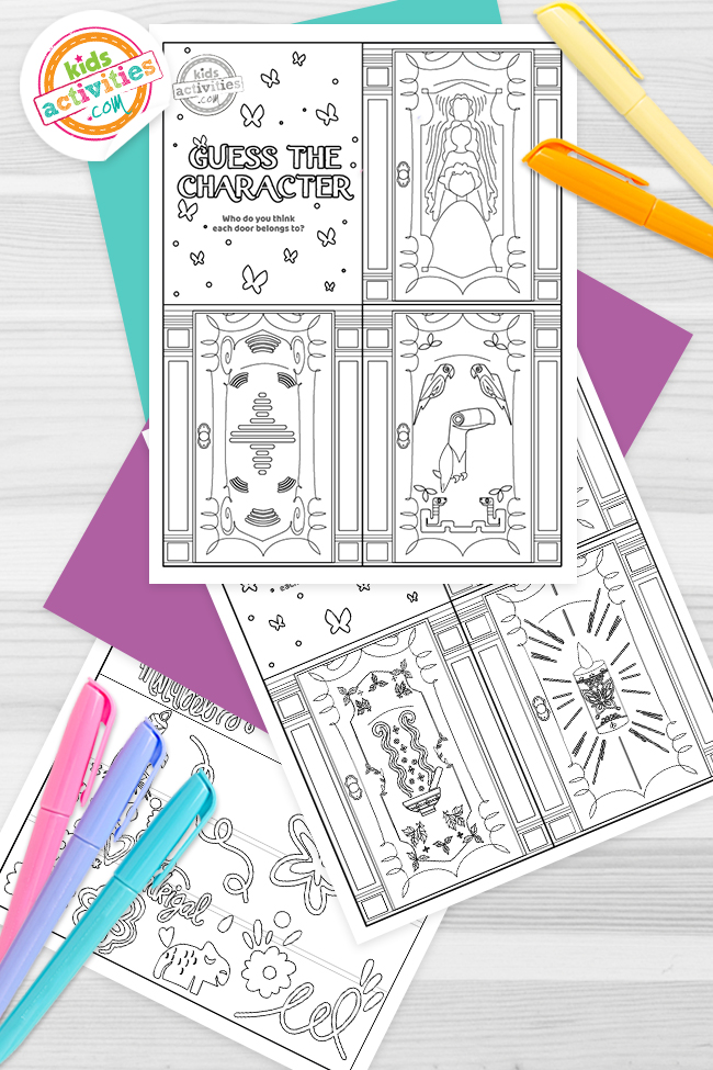 Encanto printable activities coloring pages kids activities blog