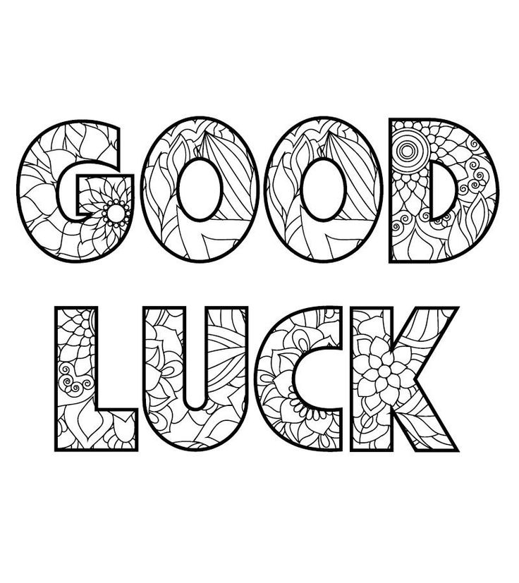 Good luck colorg pages free colorg pages colorg pages luck