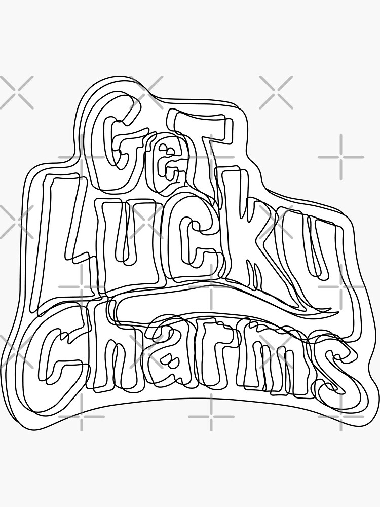 Get lucky charms sticker for sale by zoelmock