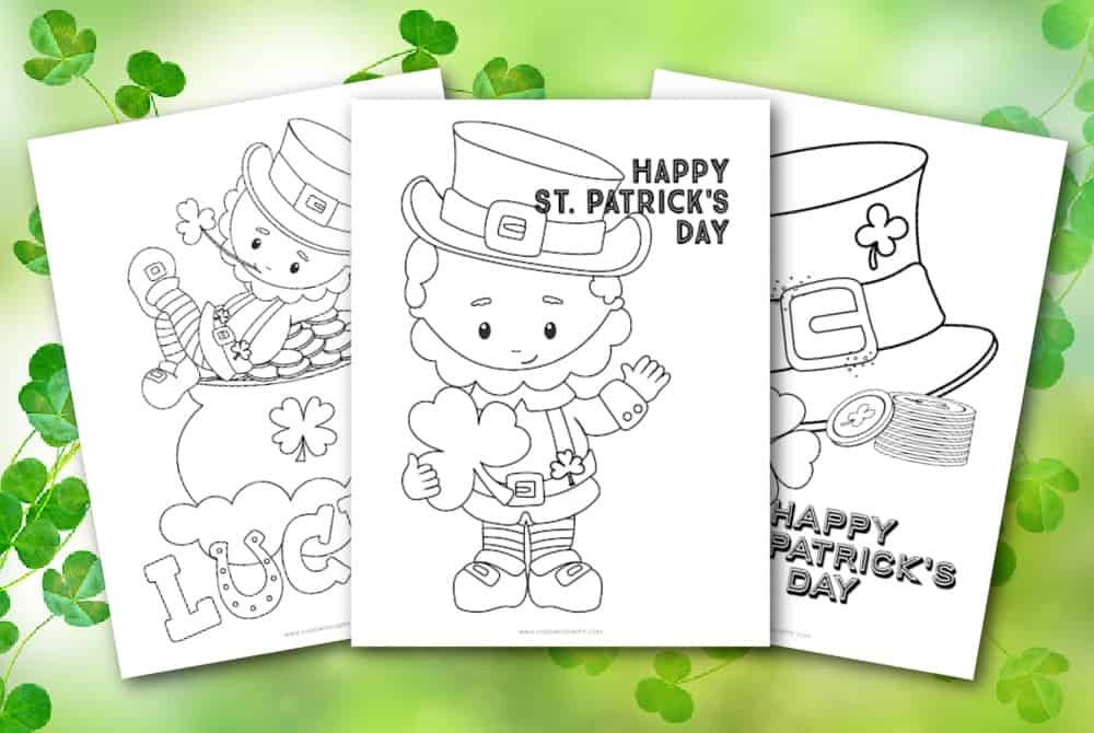 Printable leprechaun coloring page