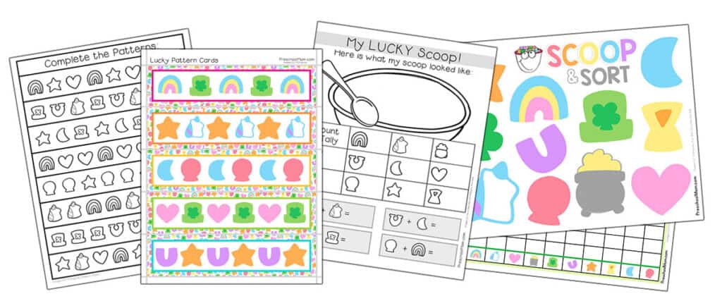 Lucky charms math printables