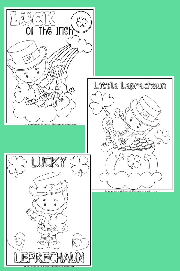 Leprechaun color pages