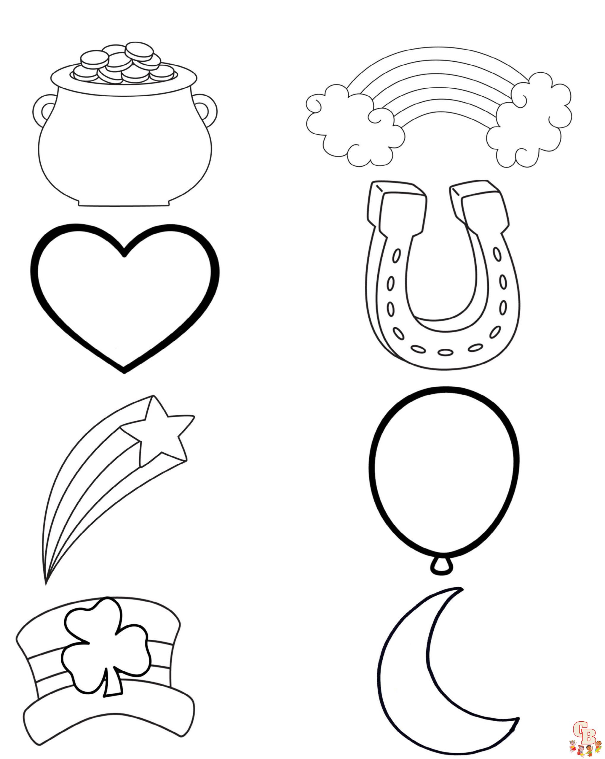 Lucky charms coloring pages printable sheets for kids