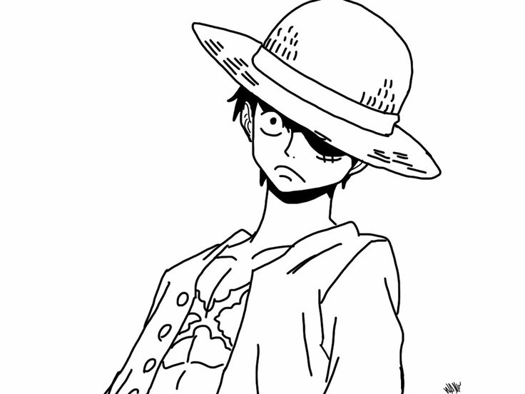 Luffy coloring pages