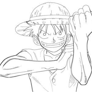 Luffy coloring pages printable for free download