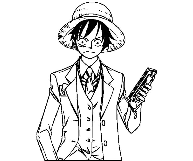 Monkey d luffy coloring crafty teenager