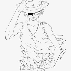 Luffy coloring pages printable for free download