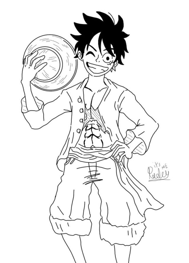 Monkey d luffy fanart by me ronepiece