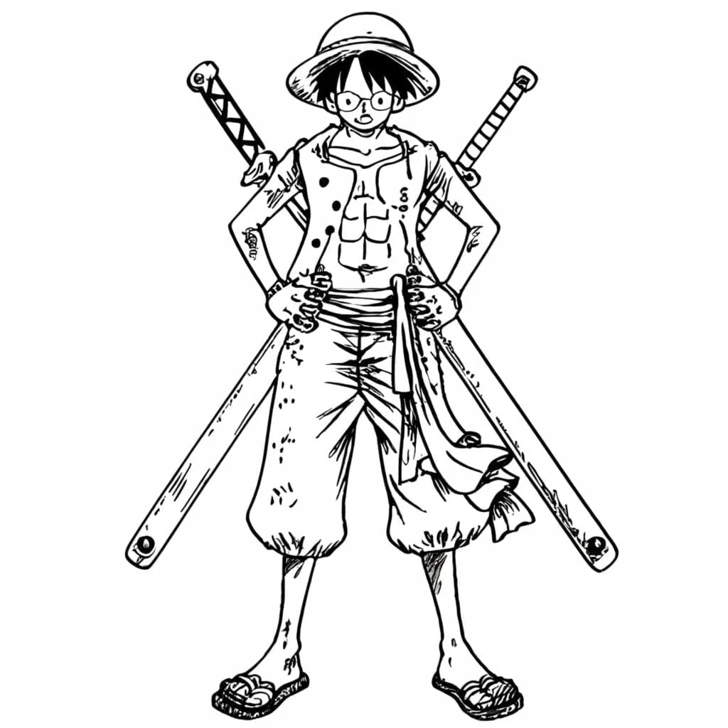 One piece coloring page