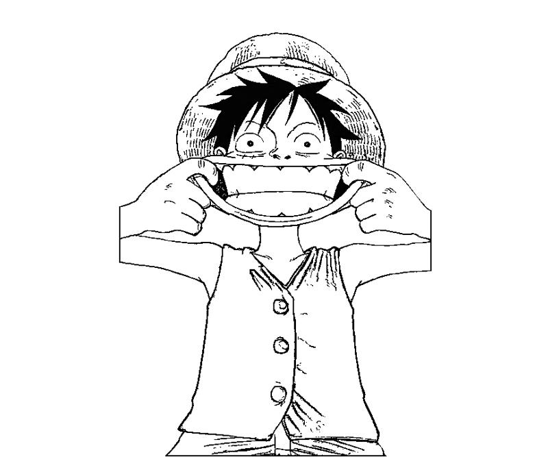 Monkey d luffy coloring crafty teenager