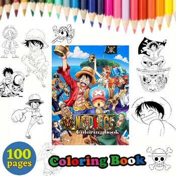 One piece luffy coloring pages pictures printable anime for kids