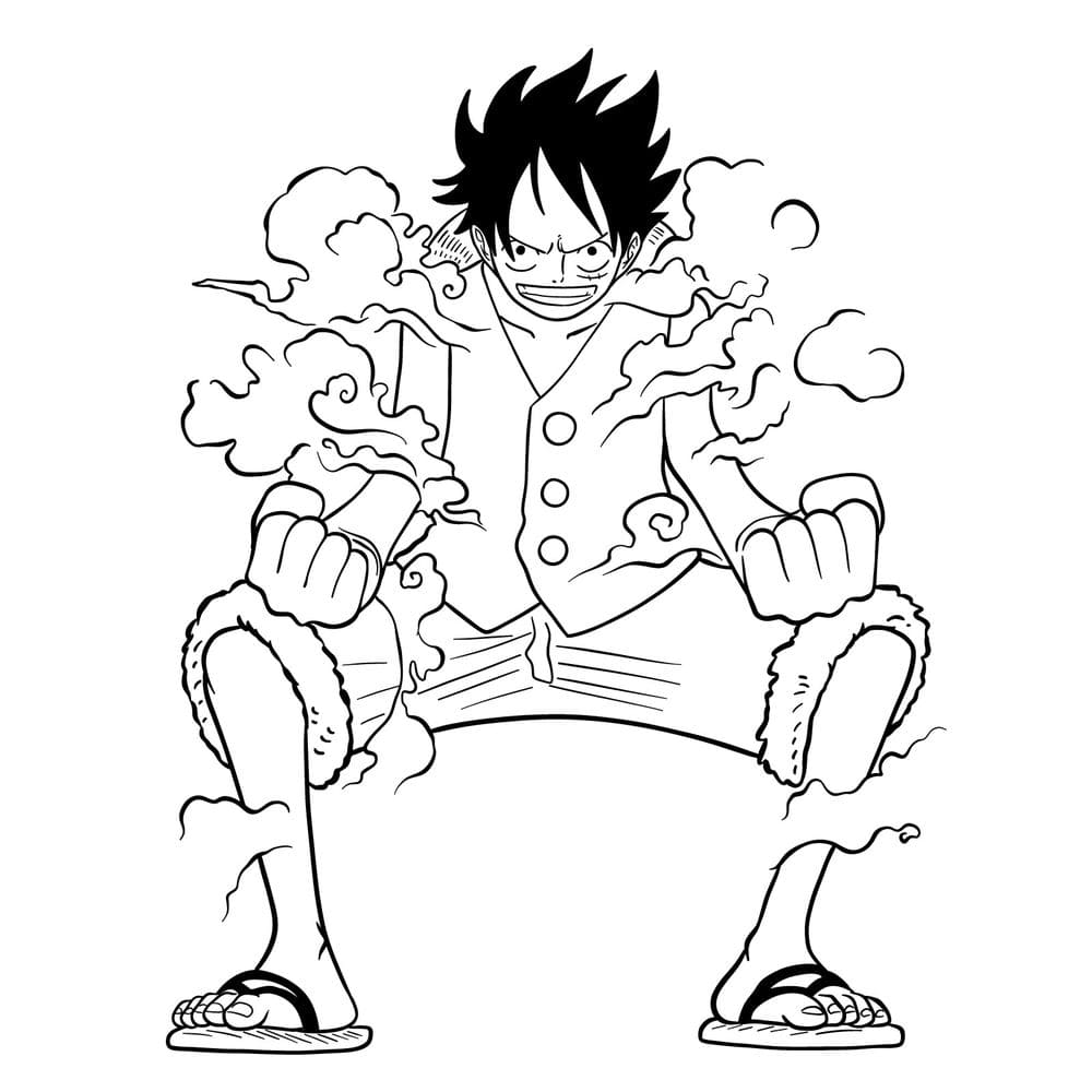 Luffy coloring pages