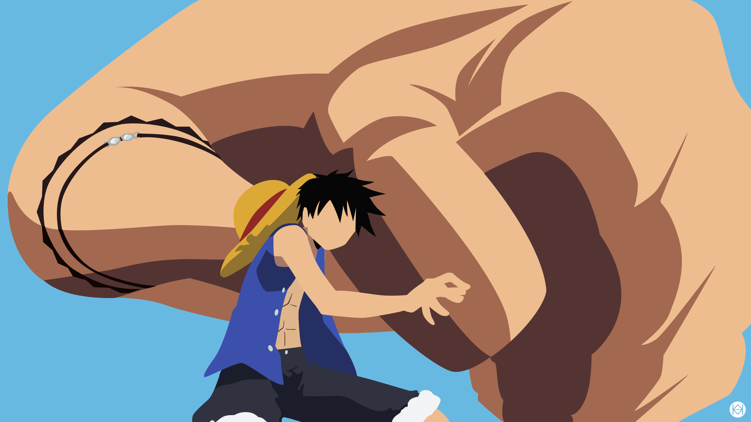 Luffy third gear one piece minimalist by jmsedwrd on