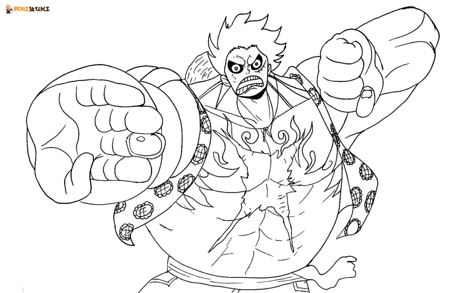 Monkey d luffy coloring pages