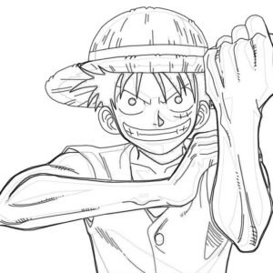 Luffy coloring pages printable for free download