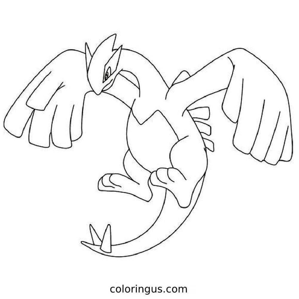 Lugia coloring page