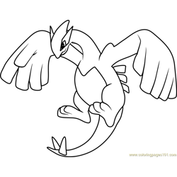 Lugia coloring pages for kids