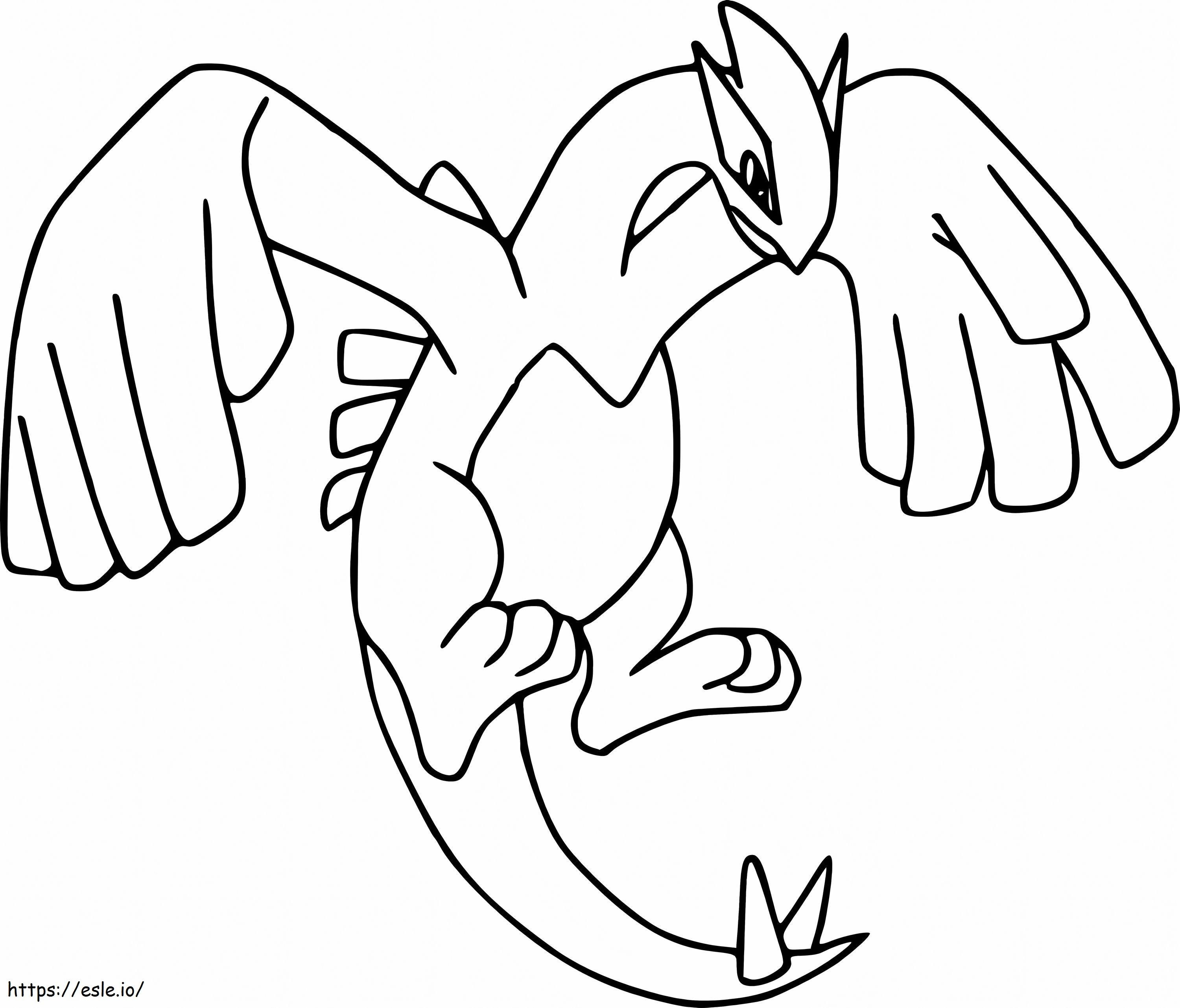 Lugia in pokemon coloring page