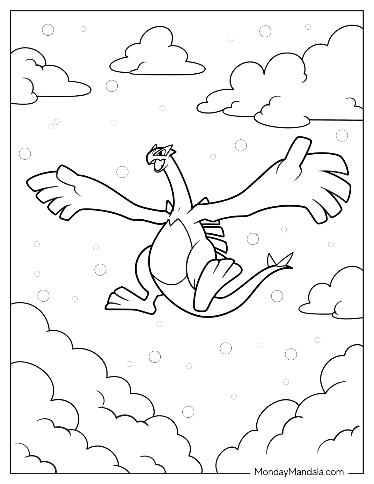 Legendary pokemon coloring pages free pdf printables