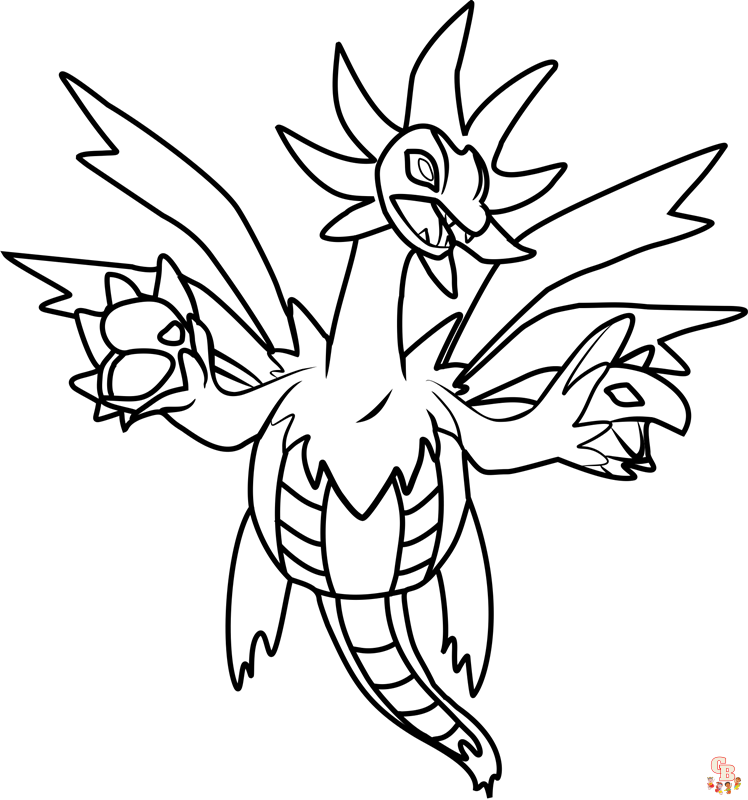 Unleash your creativity with hydreigon coloring pages