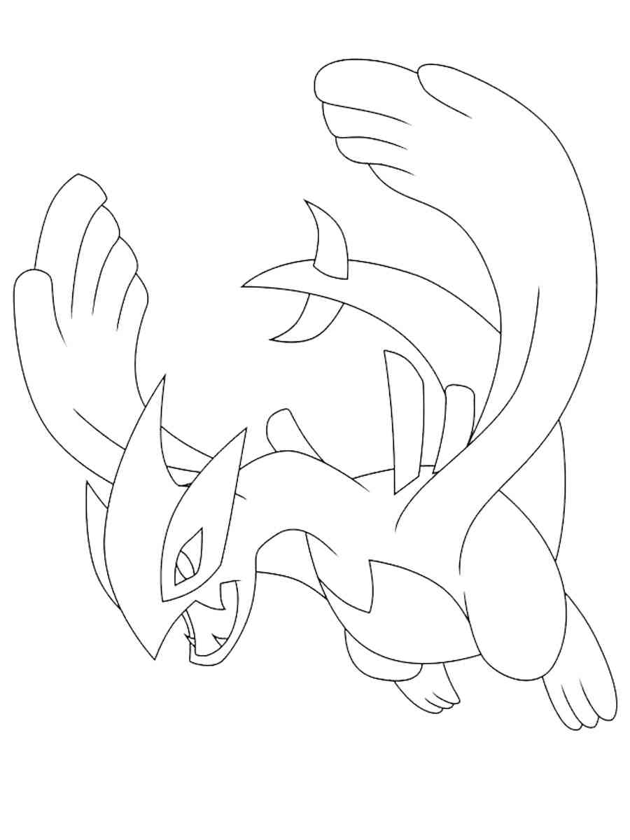 Pokemon lugia coloring pages