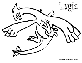 Free printable pokemon lugia coloring pages