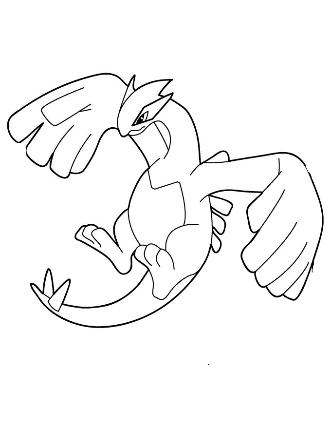 Lugia coloring page