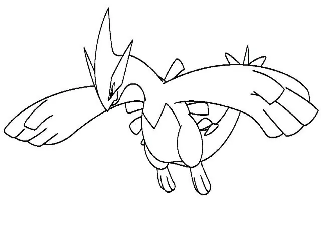 Silver lugia coloring page