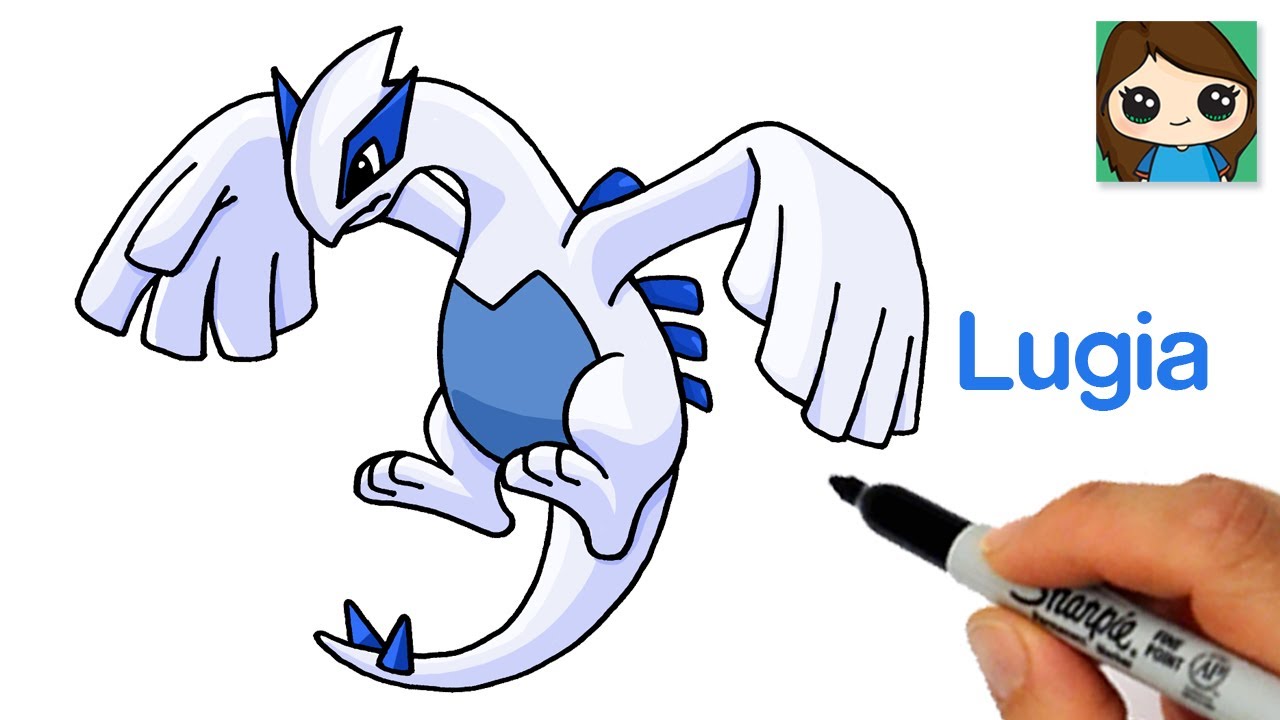 How to draw lugia pokeon