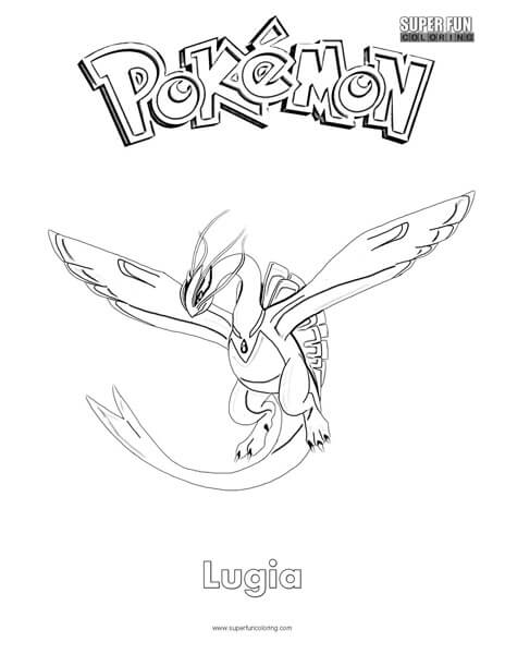 Pokãmon lugia coloring page