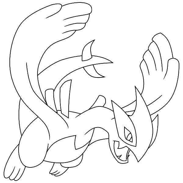 Shadow lugia coloring page by nascar