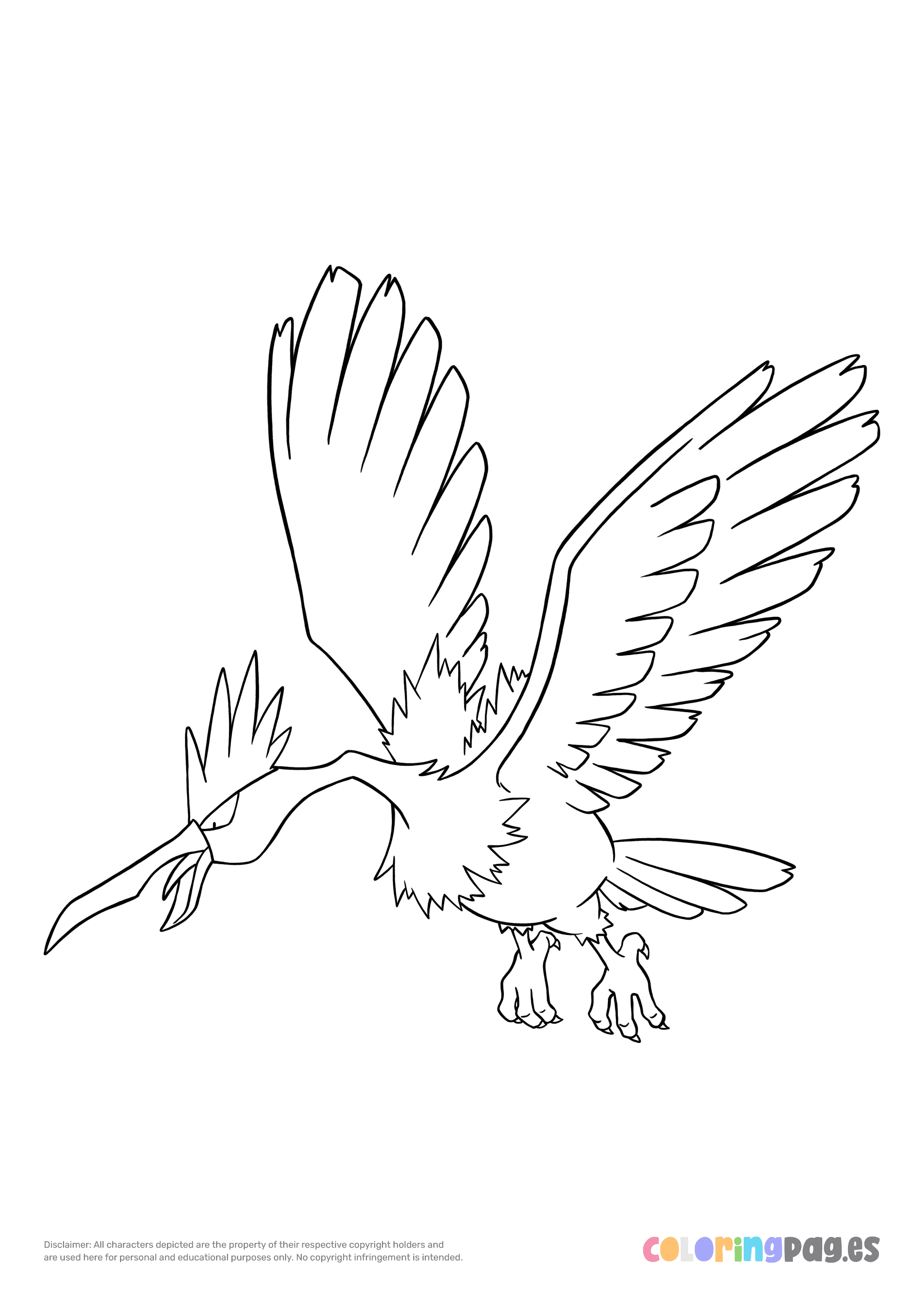 Fearow coloring page